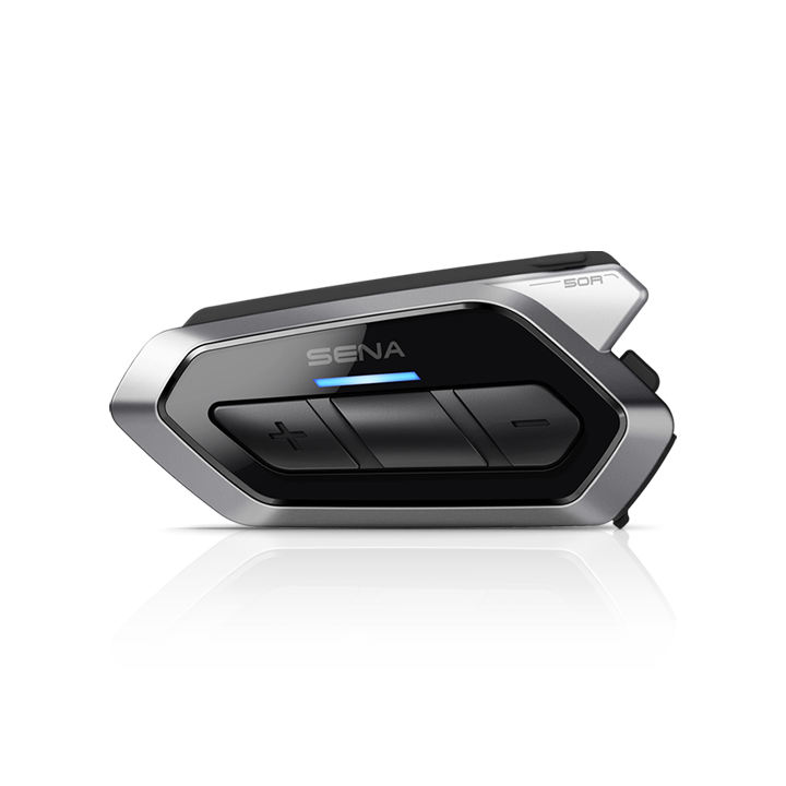 Sena 50R 3-Tasten-Motorrad-Bluetooth-Headset mit Sound von Harman Kardon Integriertes Mesh-Intercom-System Premium-Mikrofon und -Lautsprecher